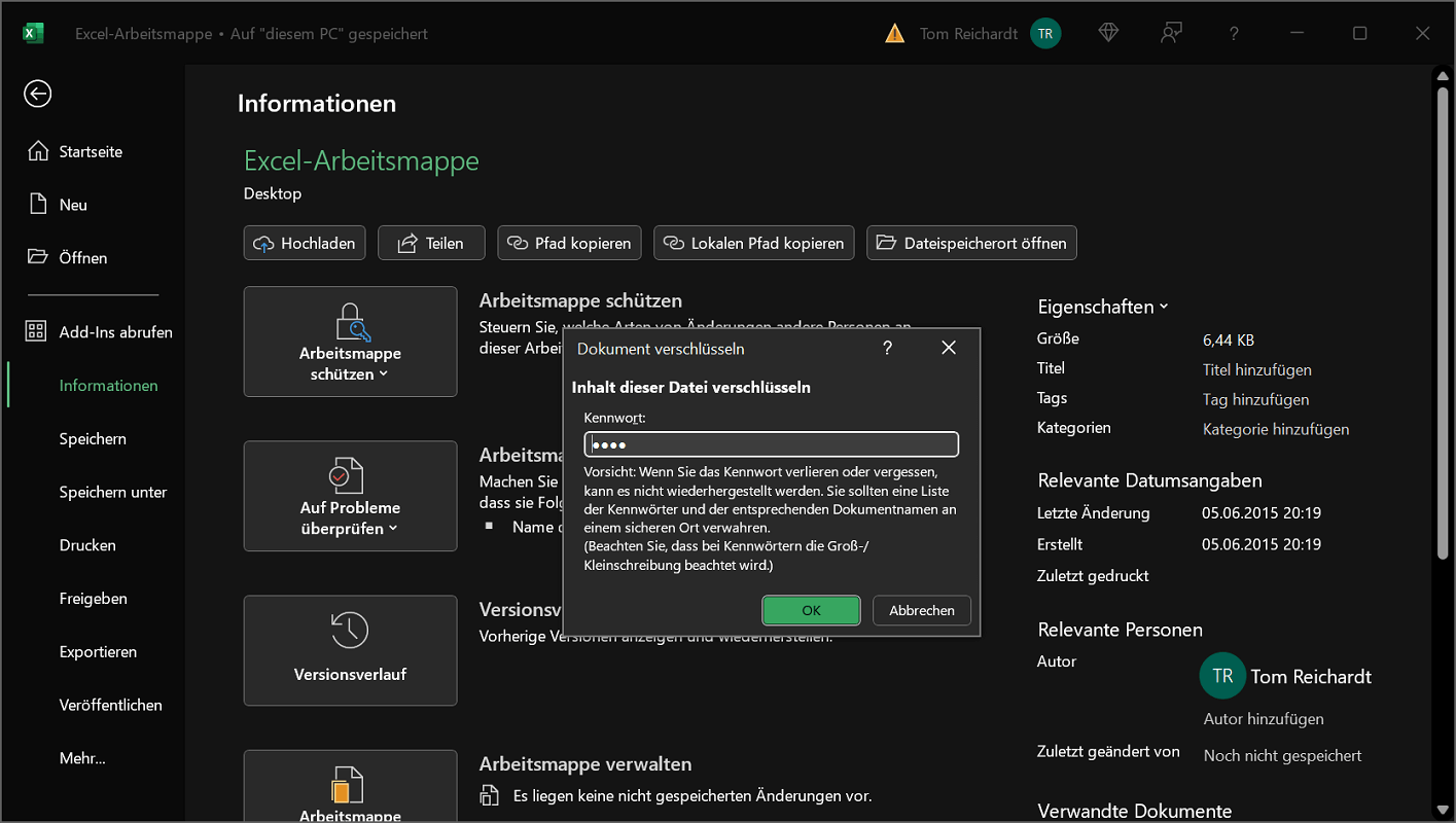 Chroń plik Excel hasłem