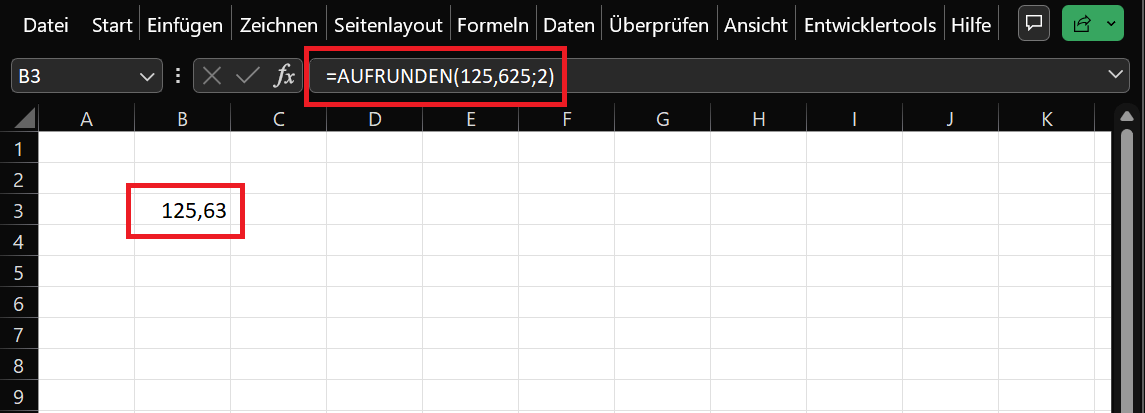 Funkcje programu Excel zaokrąglające w górę i zaokrąglające w dół