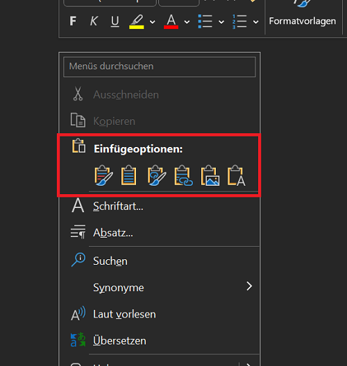 Skopiuj tabelę Excel i wklej do Word