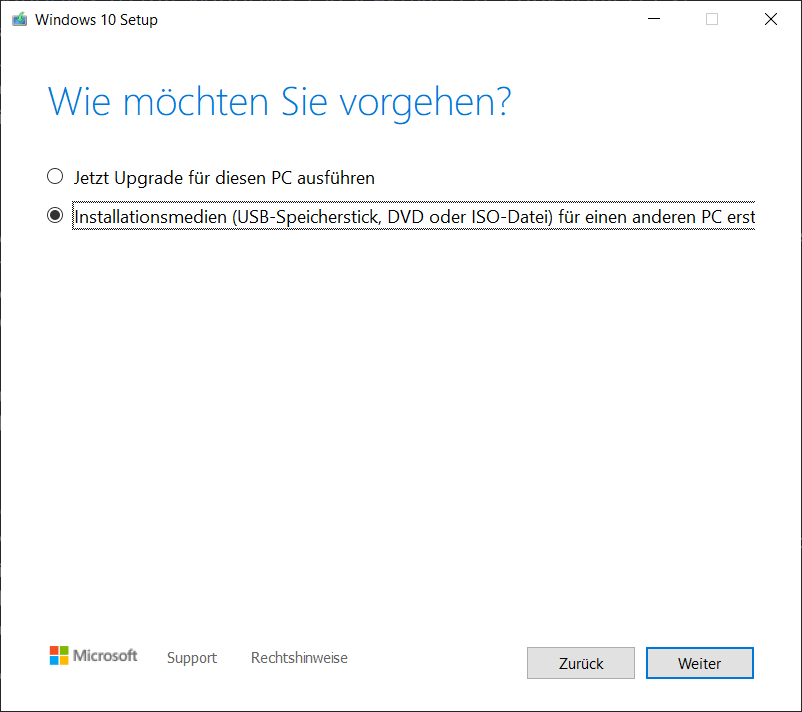 Zainstaluj ponownie system Windows 10 za pomocą narzędzia Windows Media Creation Tool