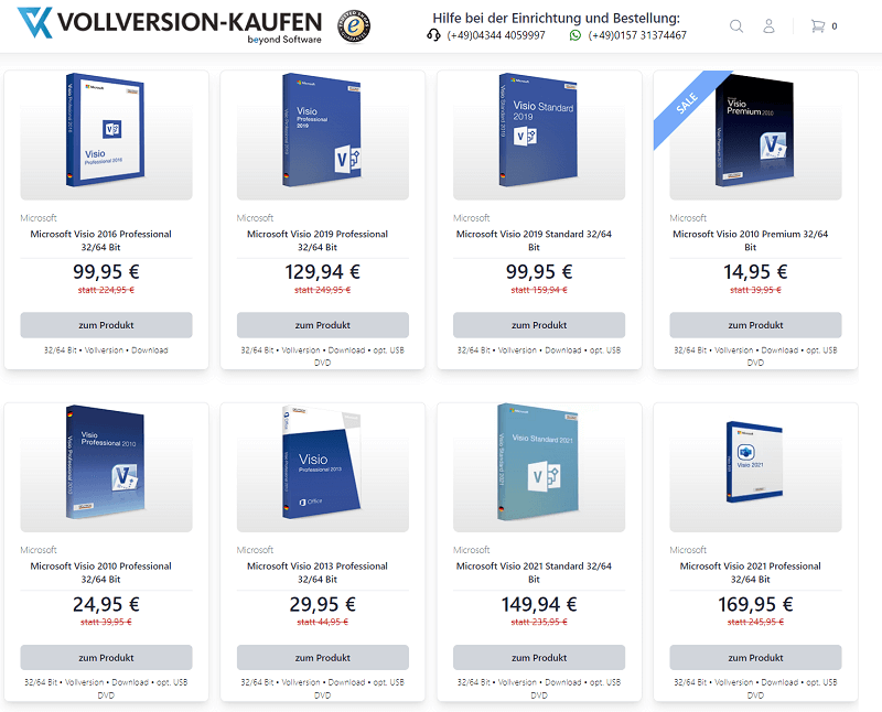 Wersje Microsoft Visio Pro