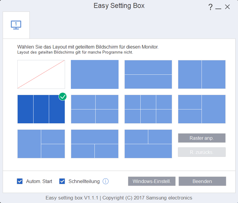 Wielozadaniowe oprogramowanie Easy Setting Box
