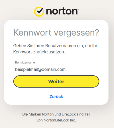 Zresetuj i odzyskaj hasło do konta Norton