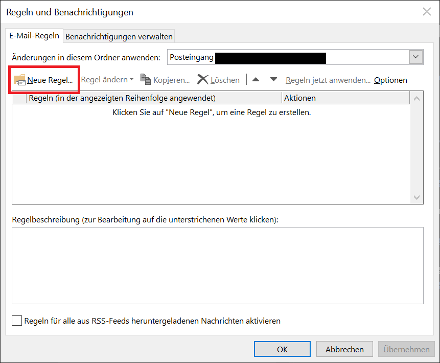 Przekaż pocztę w Outlook – skonfiguruj nową regułę