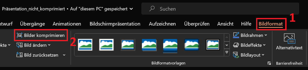 Kompresuj pojedynczy obraz w programie PowerPoint