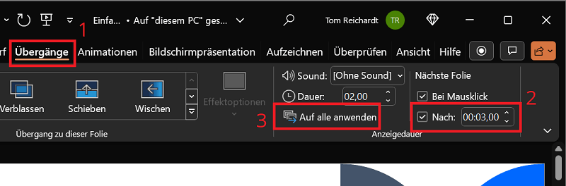 Ustaw niekończące się przejścia w pętli w programie PowerPoint