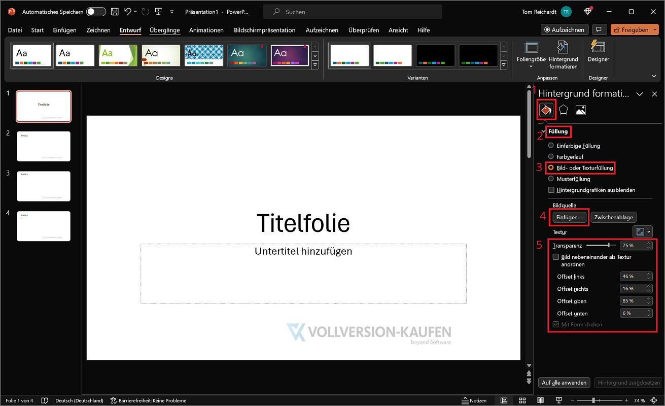 Wstaw znak wodny w programie PowerPoint