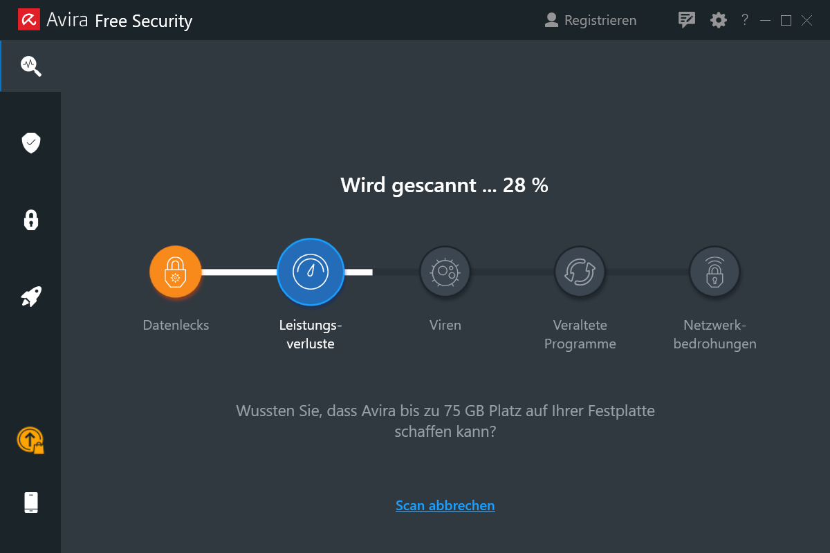 Funkcja Smart Scan szybko sprawdza system