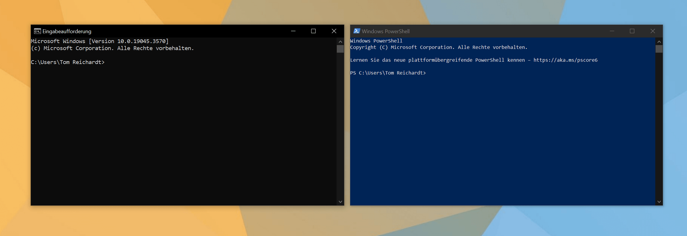 Różnica między wierszem poleceń systemu Windows a programem PowerShell