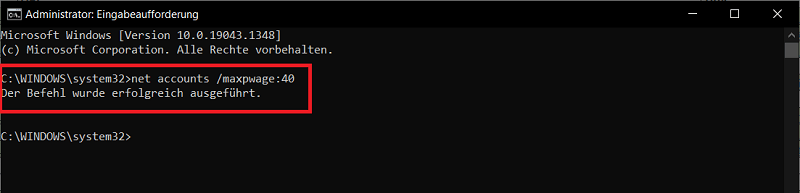 Skonfiguruj przypomnienie hasła w wierszu poleceń systemu Windows 10