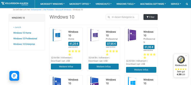 Kup klucz produktu Windows 10 do aktualizacji