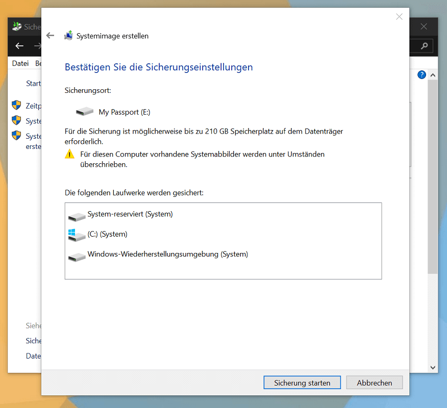 Utwórz kopię zapasową systemu Windows