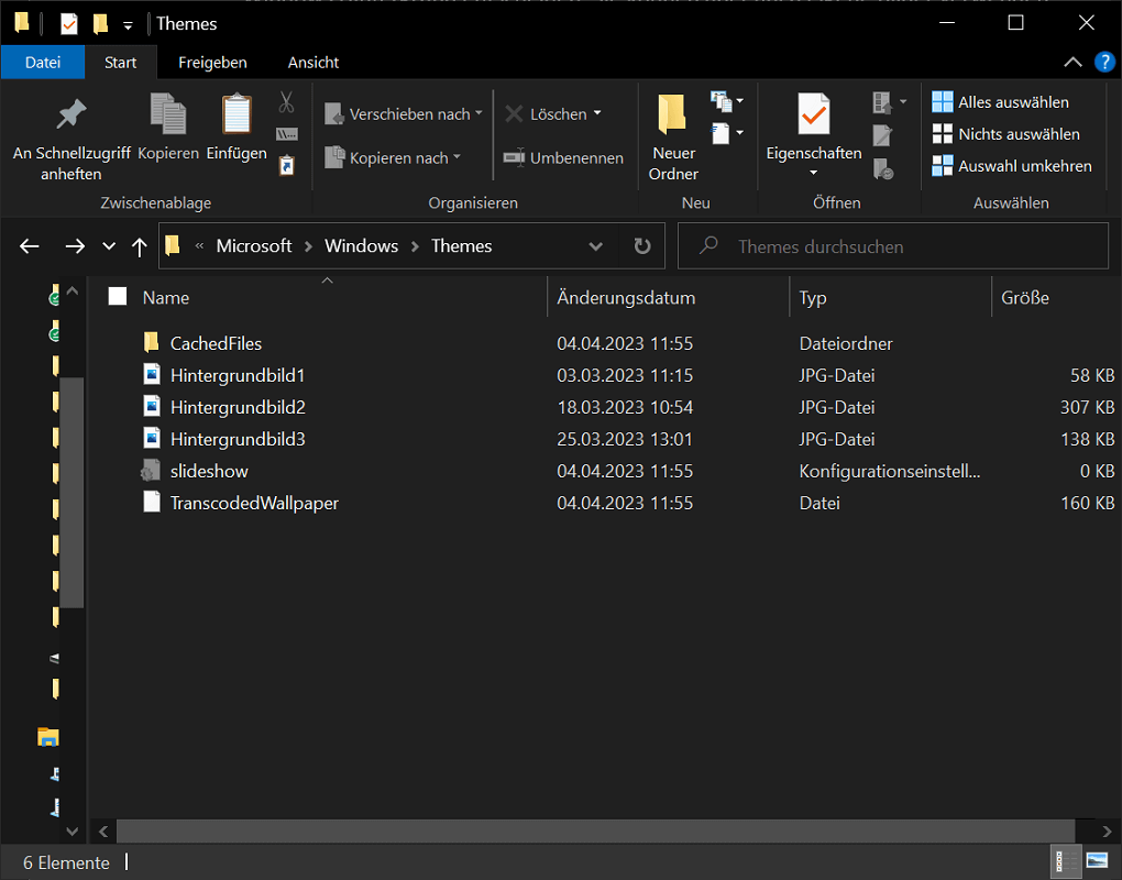 Folder z tapetami systemu Windows