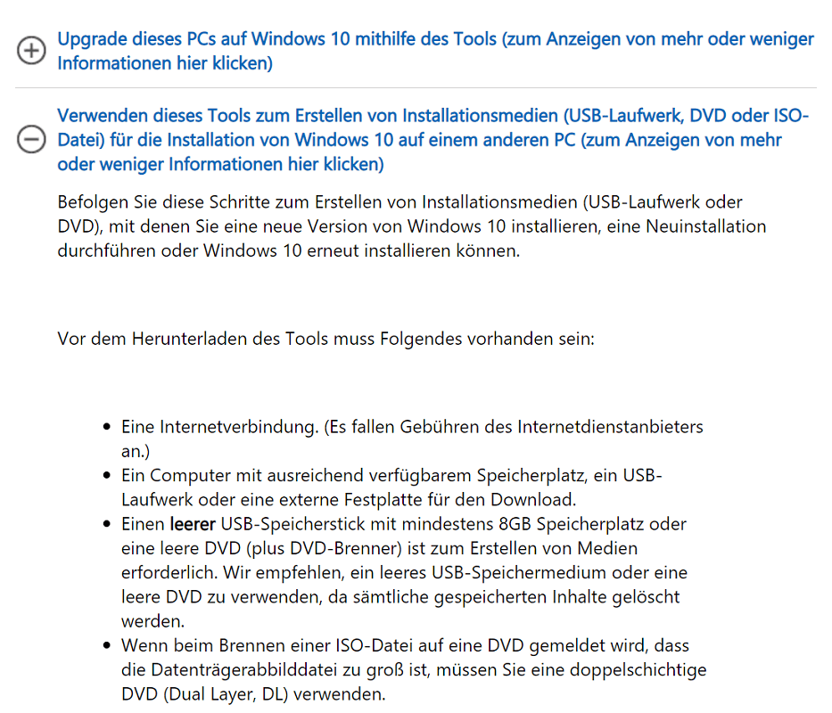 Utworzenie dysku instalacyjnego za pomocą narzędzia Windows Media Creation Tool