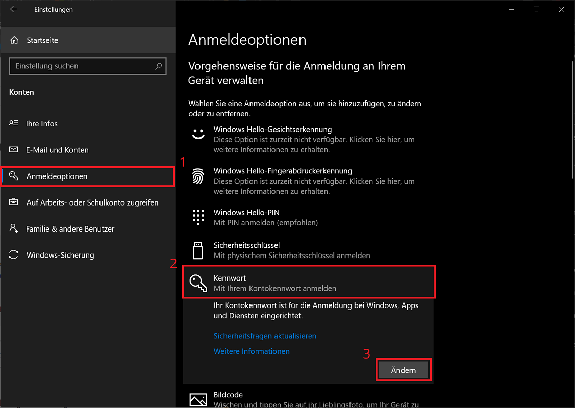 Usuń hasło systemu Windows w opcjach logowania