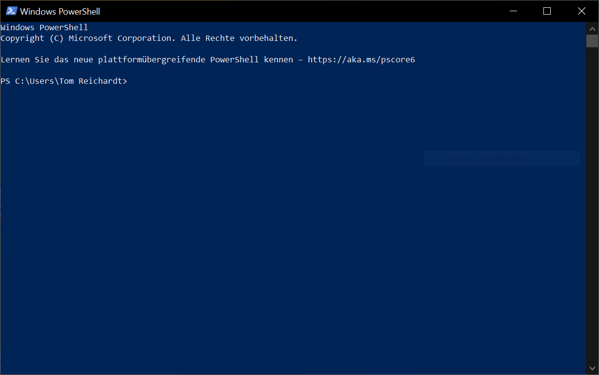 Otwórz Windows PowerShell