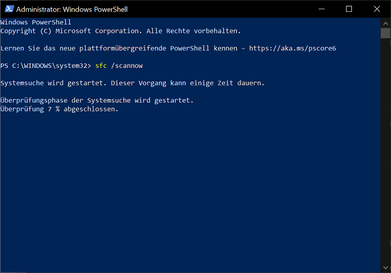 Napraw błędy klucza Windows w Windows PowerShell