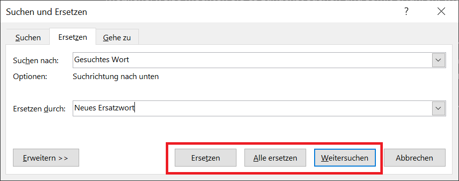 Word: Znajdź i zamień słowa, frazy i znaki