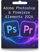 Adobe Photoshop & Premiere Elements 2026 | 1 użytkownik | 3 lata