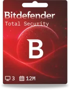 Bitdefender Total Security | 3 urządzenia | 1 rok