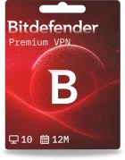 Bitdefender Premium VPN | 10 urządzeń | 1 rok