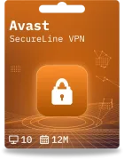 Avast SecureLine VPN | 10 urządzeń | 1 rok