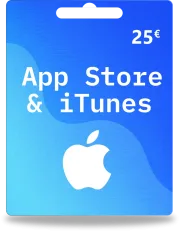 Karta podarunkowa Apple o wartości 25 €