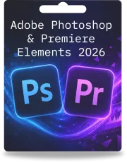 Adobe Photoshop i Premiere Elements 2026 | 1 użytkownik | 3 lata