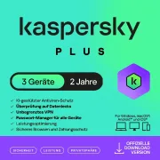 Kaspersky Plus | 3 urządzenia | 2 lata