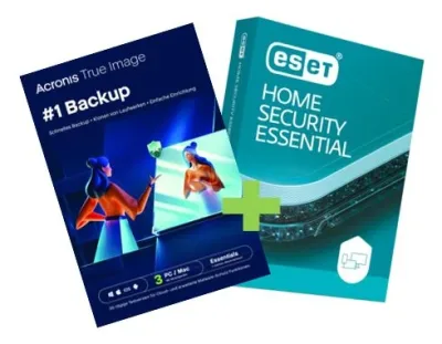 Acronis True Image Essentials + ESET-Testversion | 3 urządzenia | 1 rok