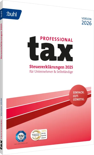 BUHL tax 2026 Professional für das Steuerjahr 2025