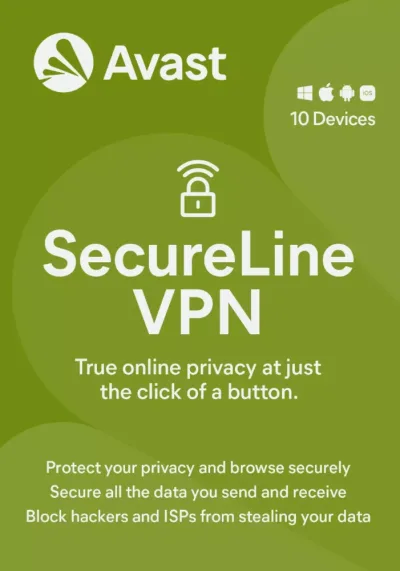 Avast SecureLine VPN | 10 urządzeń | 1 rok