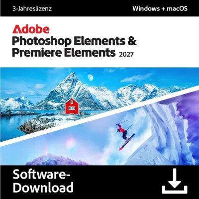 Adobe Photoshop & Premiere Elements 2027 | 1 użytkownik | 3 lata