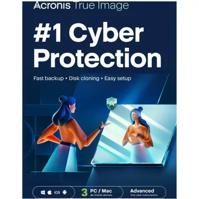 Acronis True Image Advanced 500 GB | 3 urządzenia | 1 rok
