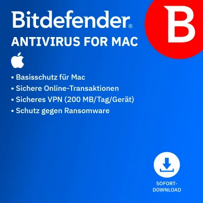 Bitdefender Antivirus dla komputerów Mac | 3 urządzenia | 1 rok