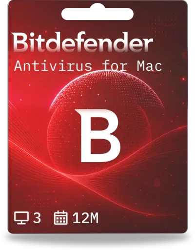 Bitdefender Antivirus dla komputerów Mac | 3 urządzenia | 1 rok