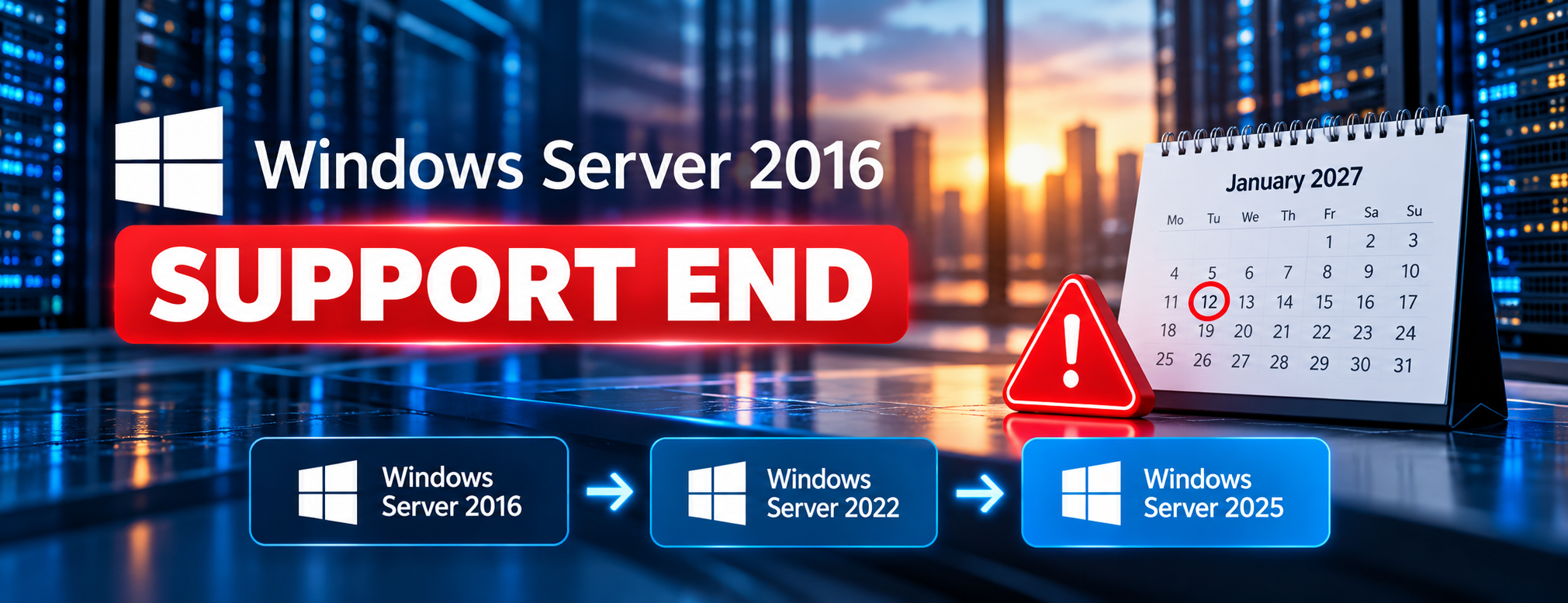 Koniec wsparcia dla Windows Server 2016: Co firmy muszą teraz wiedzieć